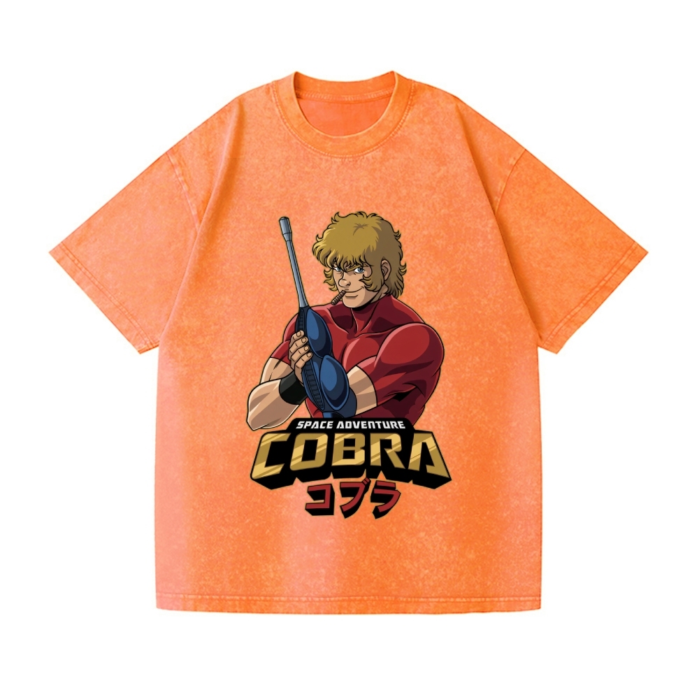 Cobra space Vintage Wash Japanese Design T-Shirt