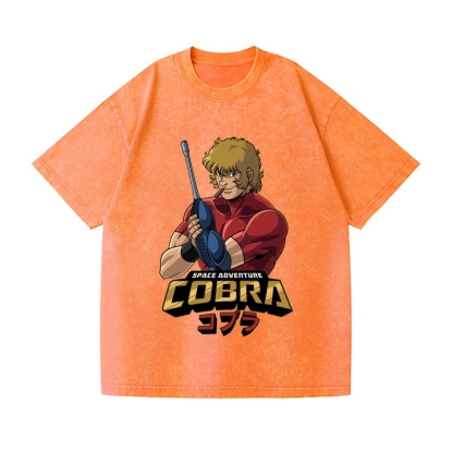 Cobra space Vintage Wash Japanese Design T-Shirt