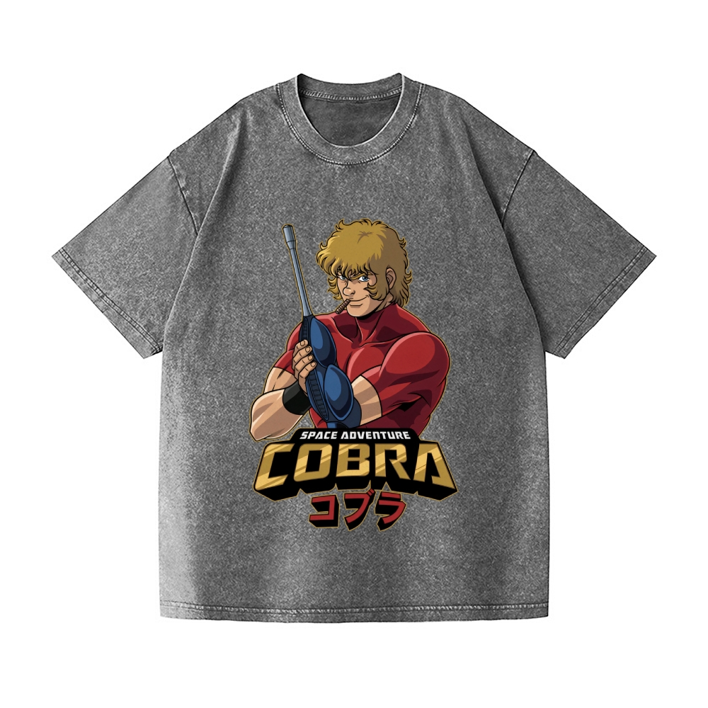 Cobra space Vintage Wash Japanese Design T-Shirt