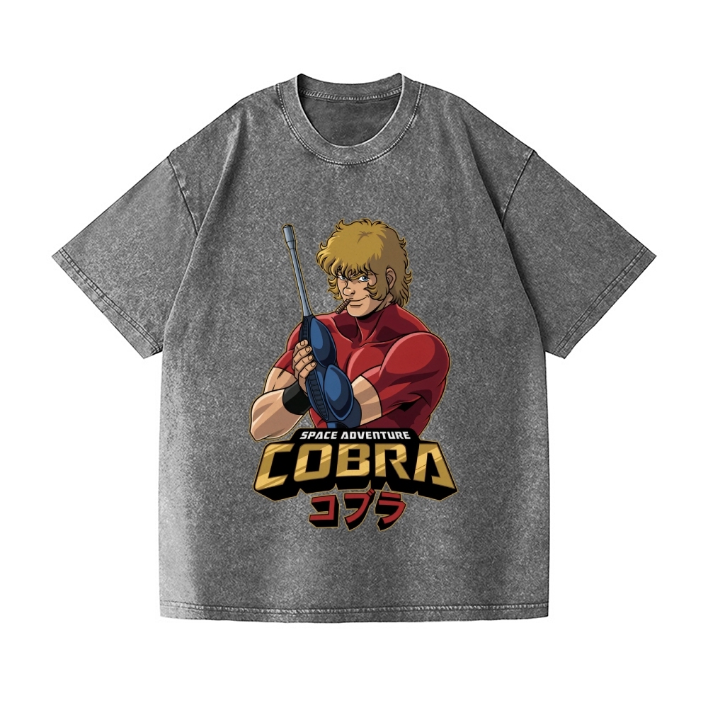 Cobra space Vintage Wash Japanese Design T-Shirt