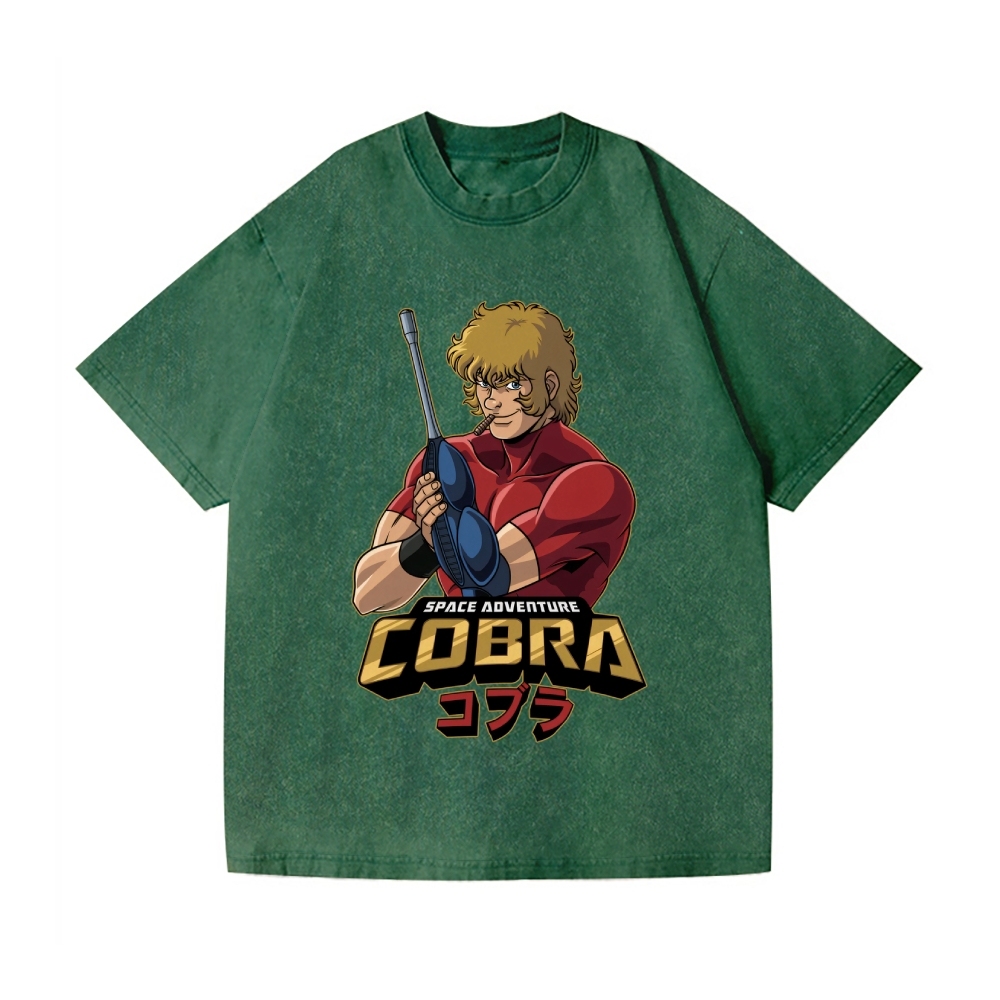 Cobra space Vintage Wash Japanese Design T-Shirt