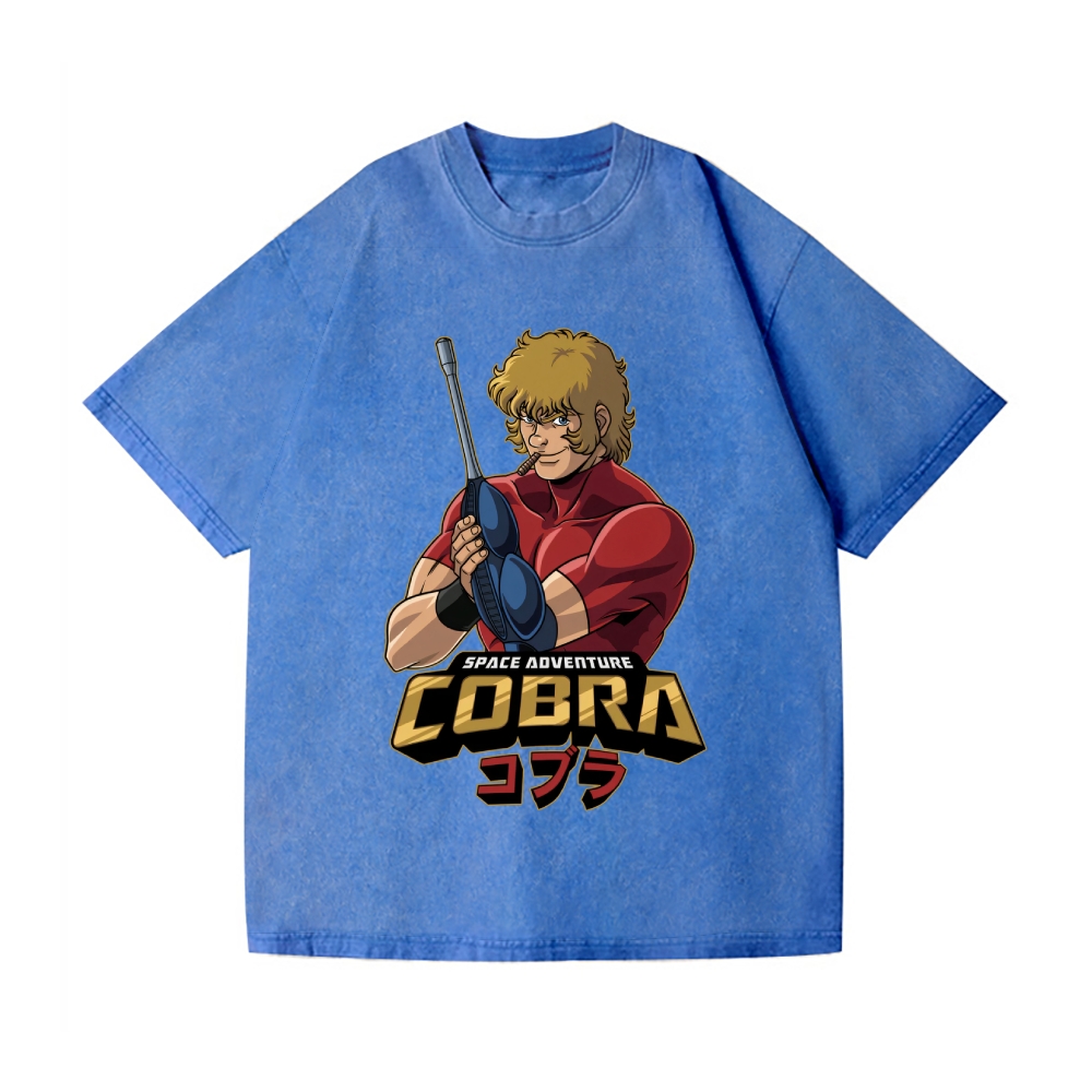Cobra space Vintage Wash Japanese Design T-Shirt