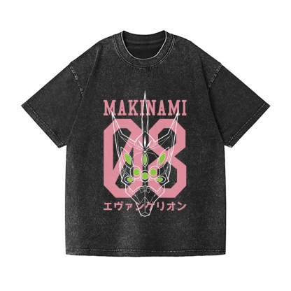 EVA 08 Vintage Wash Japanese Design T-Shirt