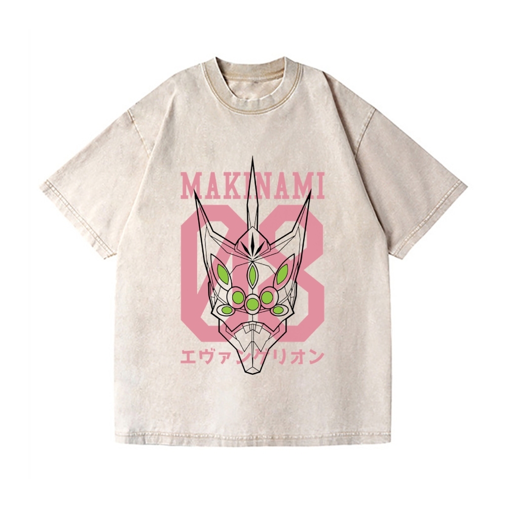 EVA 08 Vintage Wash Japanese Design T-Shirt
