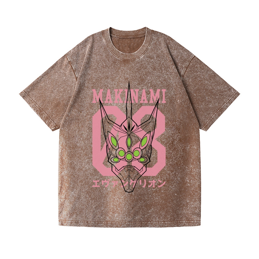 EVA 08 Vintage Wash Japanese Design T-Shirt