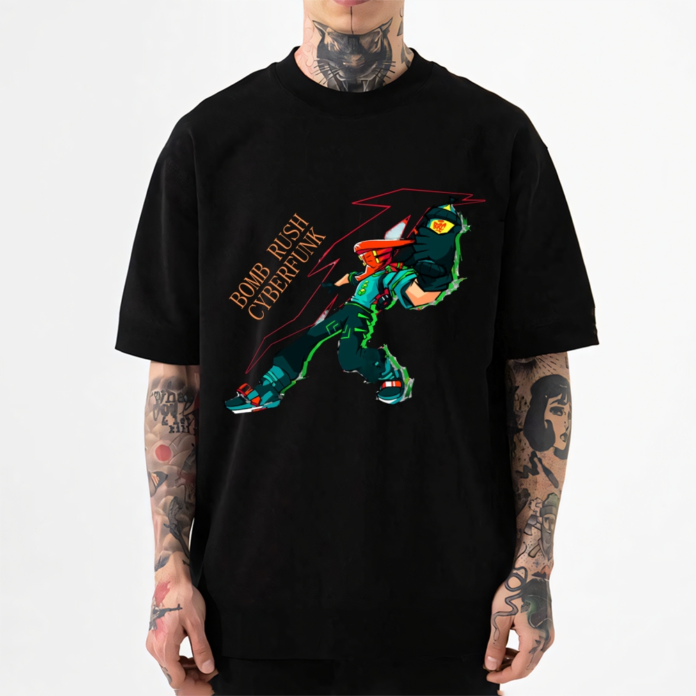 Funny Bomb Rush Cyberfunk Japanese Style Classic Tee