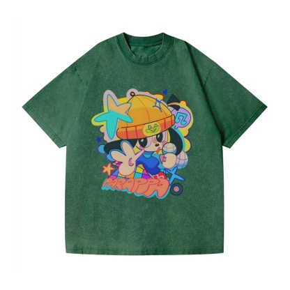 PaRappa the Rapper Vintage Wash Japanese Design T-Shirt
