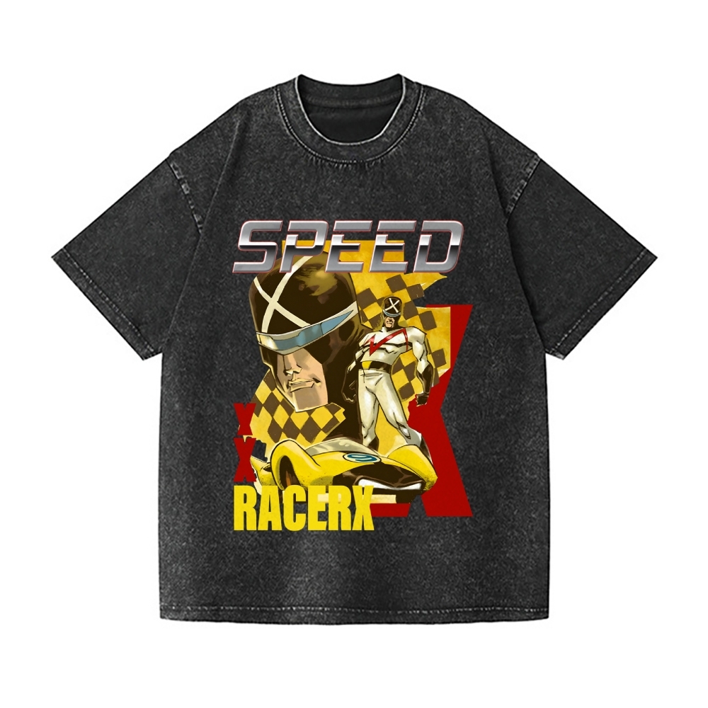 Speed Racer X Vintage Wash Japanese Design T-Shirt