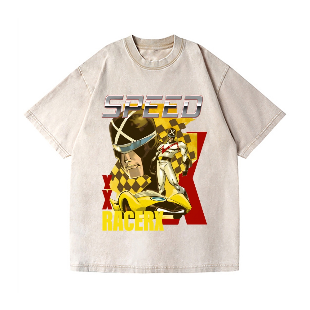 Speed Racer X Vintage Wash Japanese Design T-Shirt