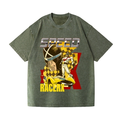 Speed Racer X Vintage Wash Japanese Design T-Shirt