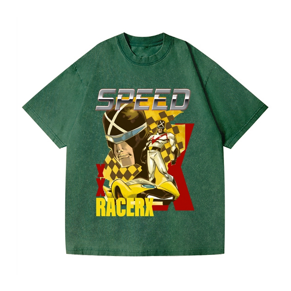 Speed Racer X Vintage Wash Japanese Design T-Shirt