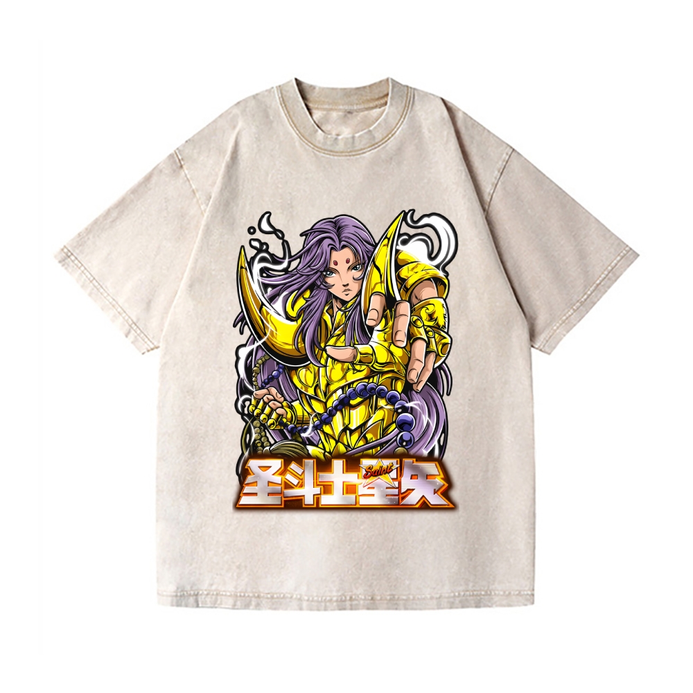 Saint Seiya Vintage Wash Japanese Design T-Shirt