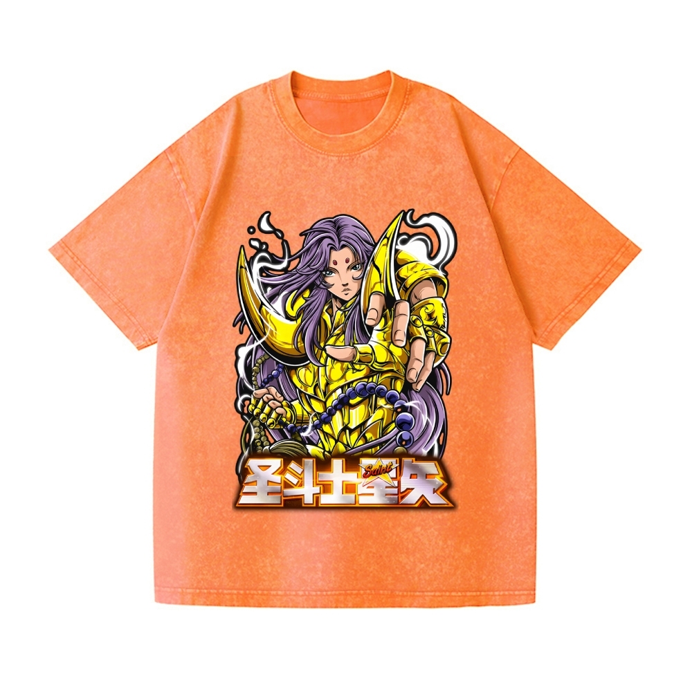 Saint Seiya Vintage Wash Japanese Design T-Shirt