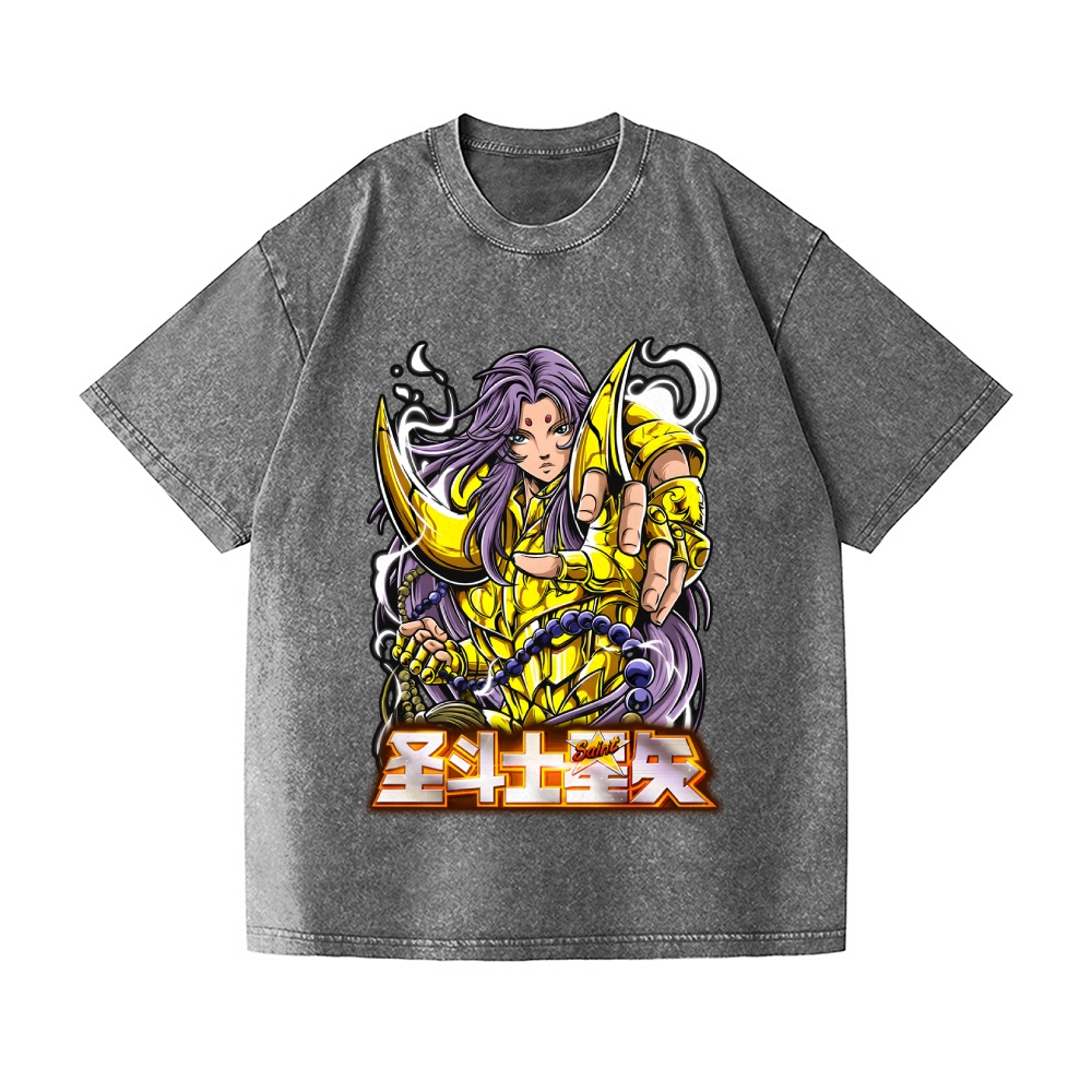 Saint Seiya Vintage Wash Japanese Design T-Shirt