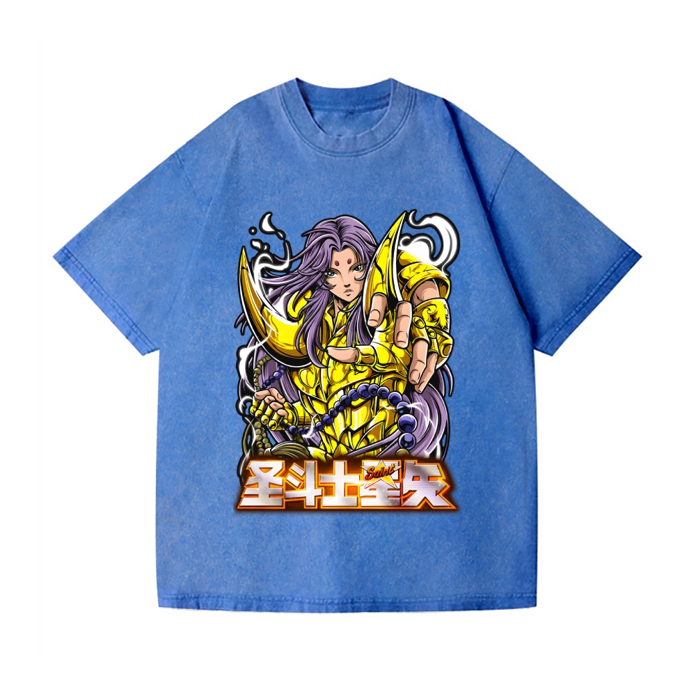 Saint Seiya Vintage Wash Japanese Design T-Shirt