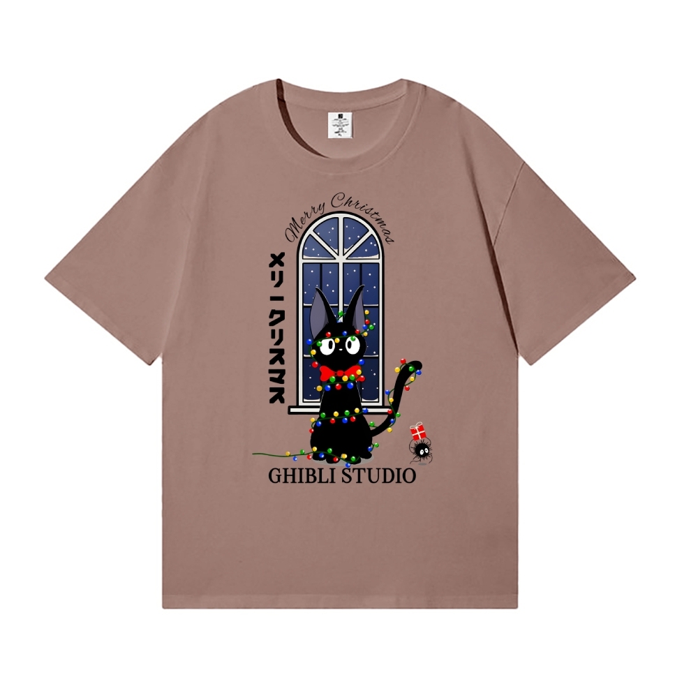 Ghibli Cat Merry Christmas Japanese Style Classic Tee