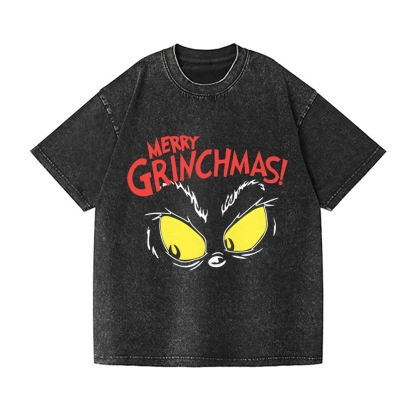 Christmas Vintage Wash Japanese Design T-Shirt