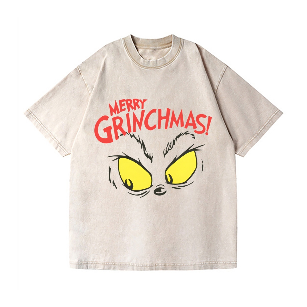 Christmas Vintage Wash Japanese Design T-Shirt