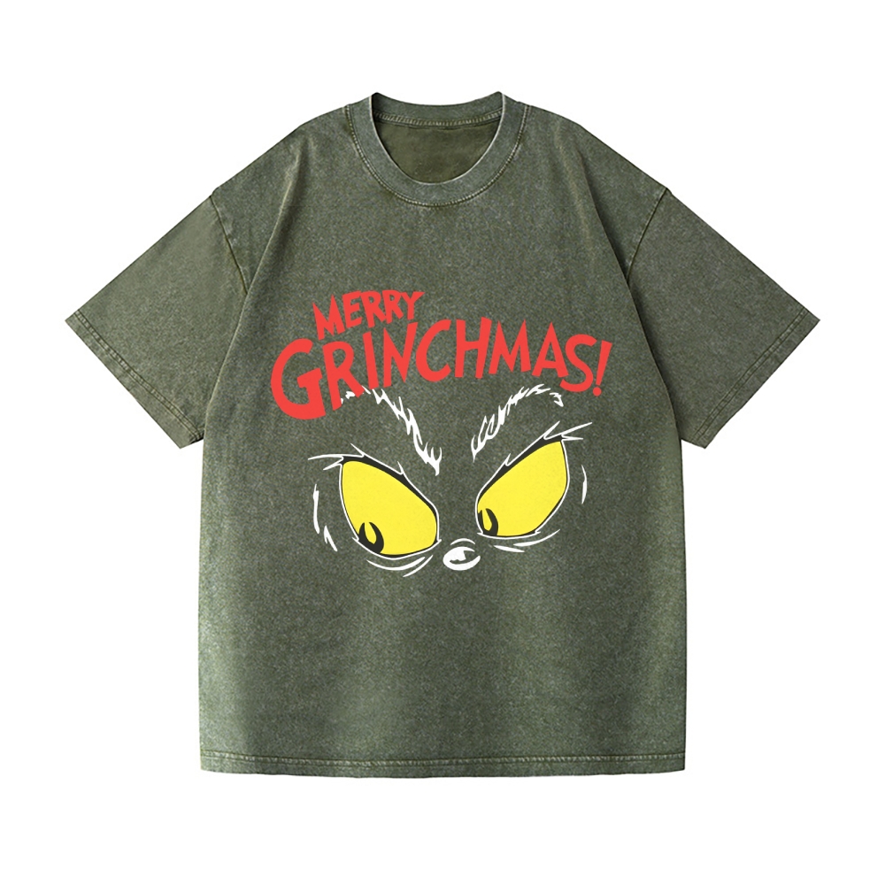 Christmas Vintage Wash Japanese Design T-Shirt