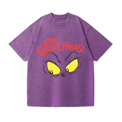 Christmas Vintage Wash Japanese Design T-Shirt