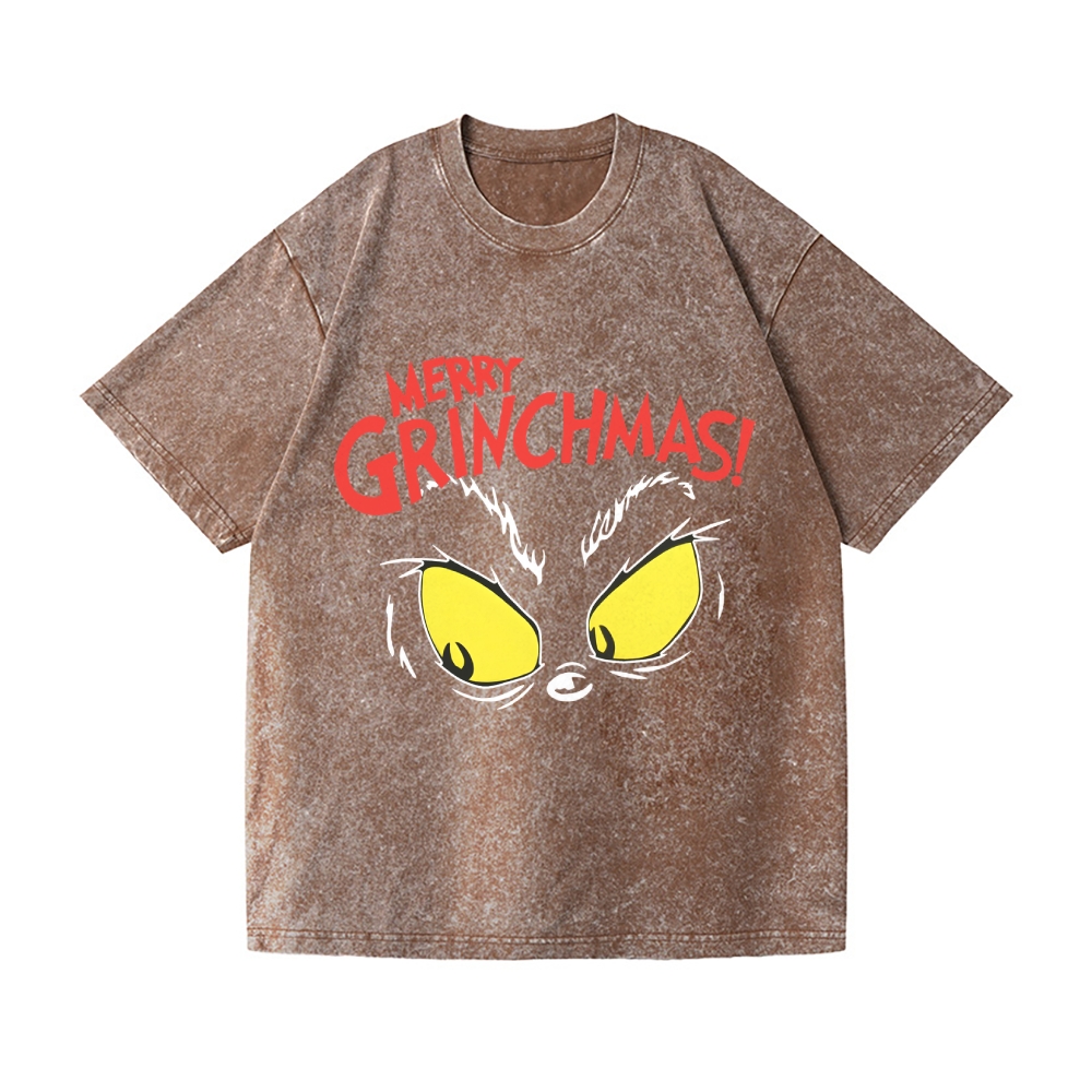 Christmas Vintage Wash Japanese Design T-Shirt