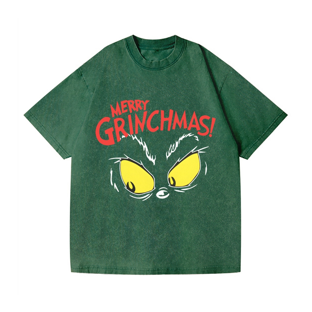 Christmas Vintage Wash Japanese Design T-Shirt