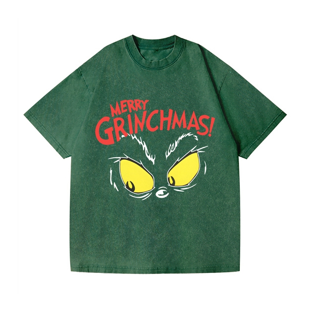 Christmas Vintage Wash Japanese Design T-Shirt