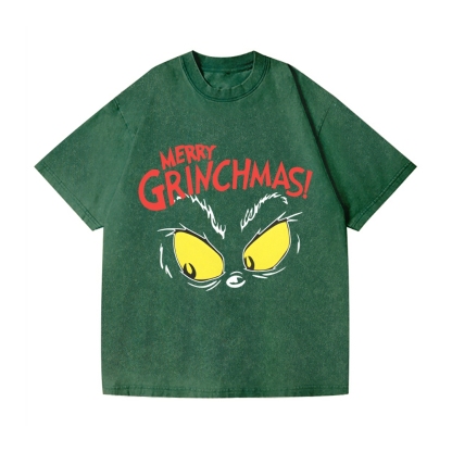 Christmas Vintage Wash Japanese Design T-Shirt