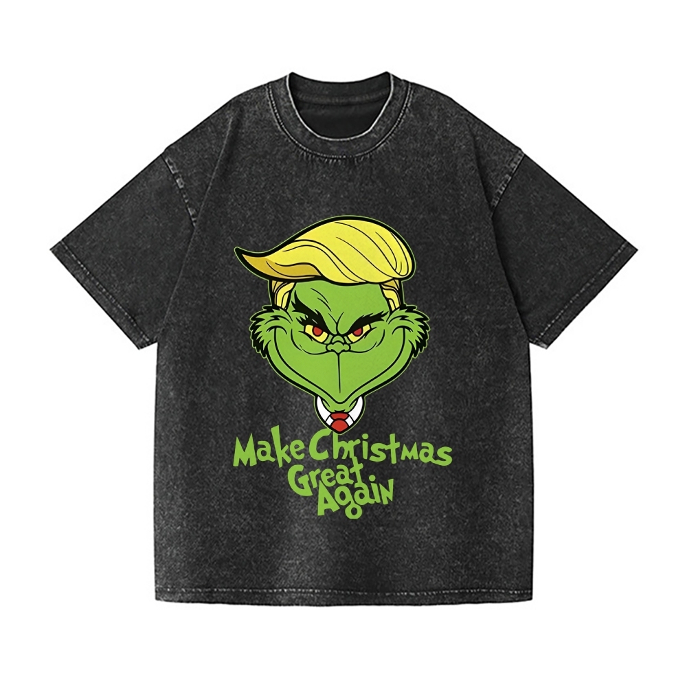 Christmas Vintage Wash Japanese Design T-Shirt