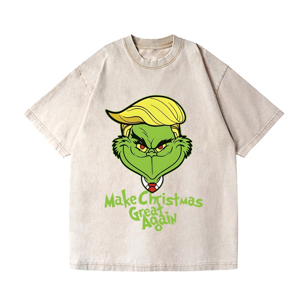 Christmas Vintage Wash Japanese Design T-Shirt