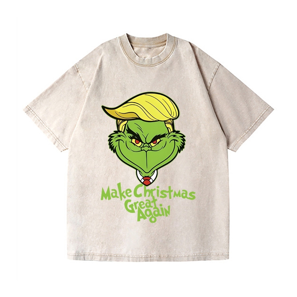 Christmas Vintage Wash Japanese Design T-Shirt