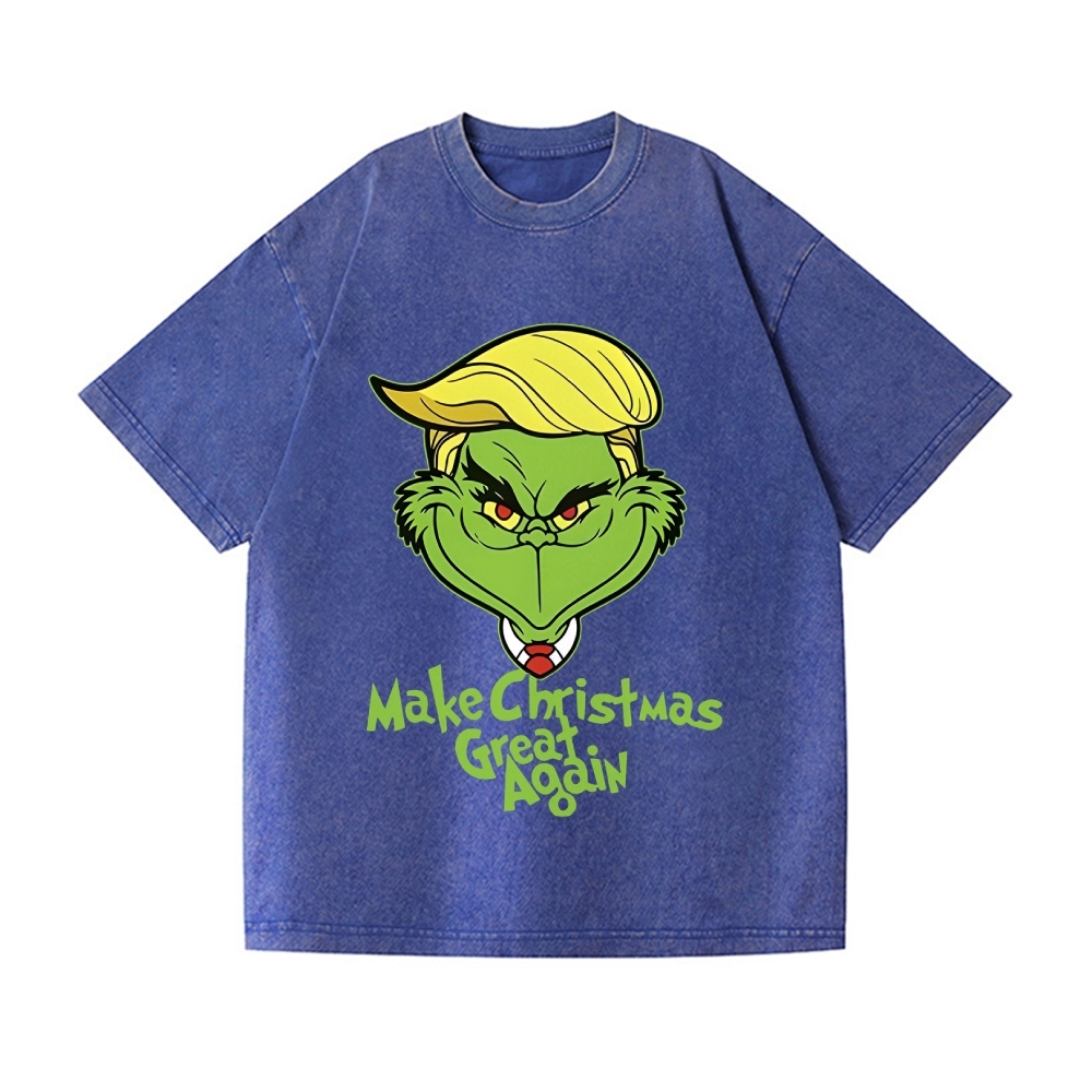 Christmas Vintage Wash Japanese Design T-Shirt