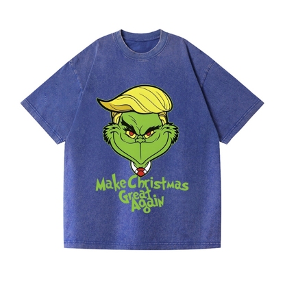 Christmas Vintage Wash Japanese Design T-Shirt