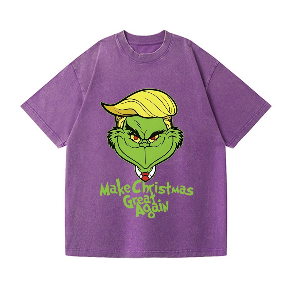 Christmas Vintage Wash Japanese Design T-Shirt