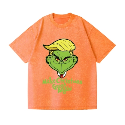 Christmas Vintage Wash Japanese Design T-Shirt