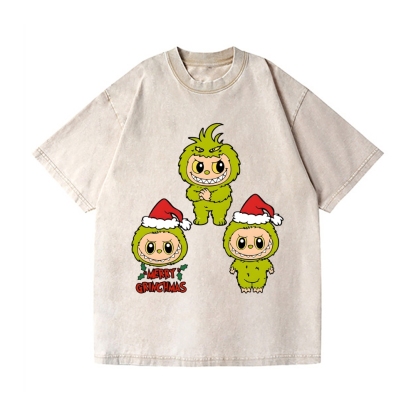 Christmas Vintage Wash Japanese Design T-Shirt