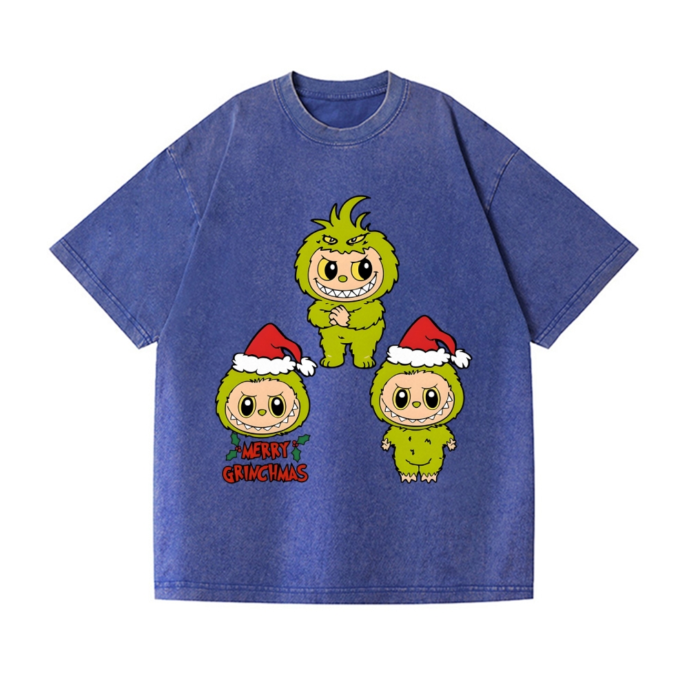 Christmas Vintage Wash Japanese Design T-Shirt