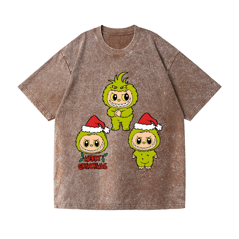 Christmas Vintage Wash Japanese Design T-Shirt