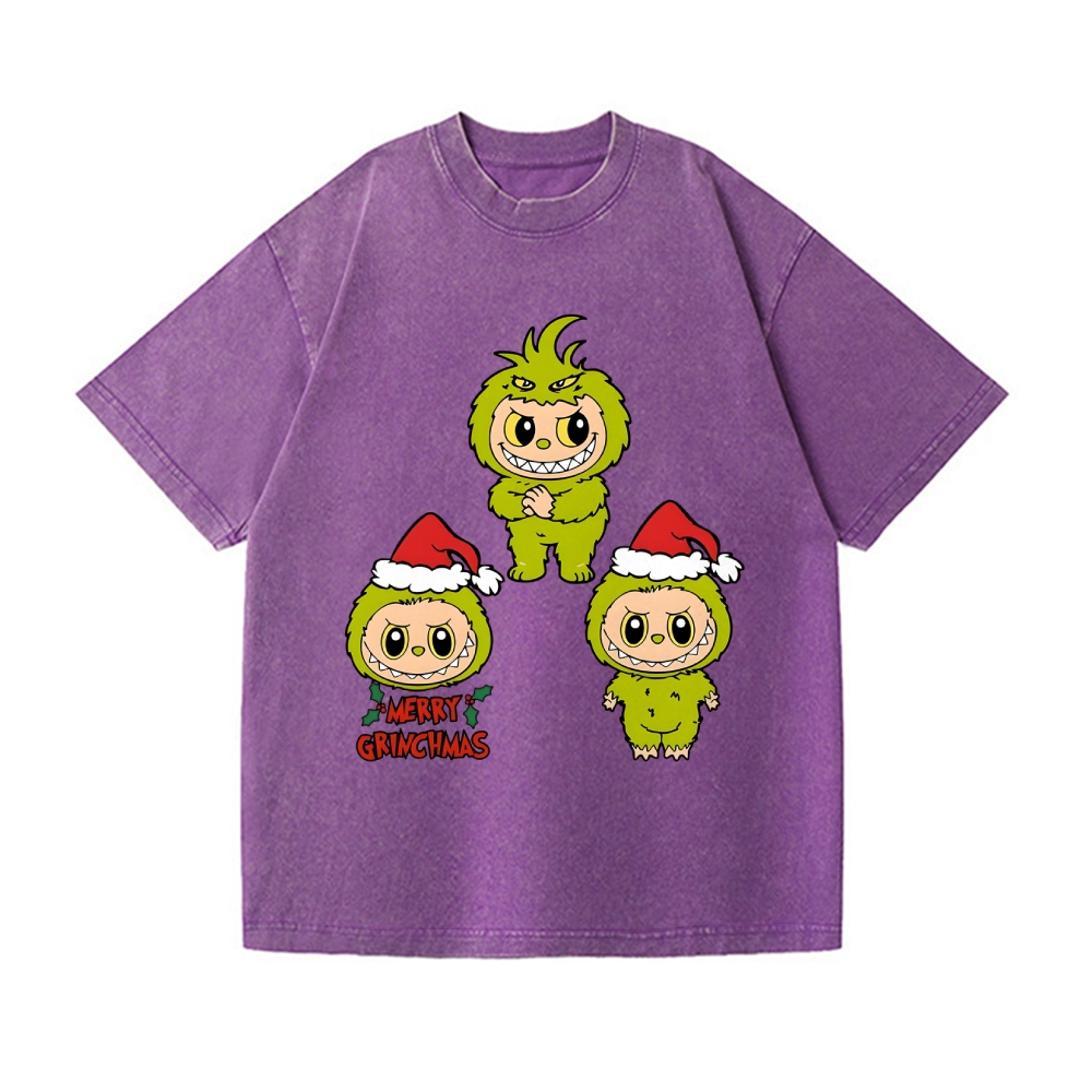 Christmas Vintage Wash Japanese Design T-Shirt