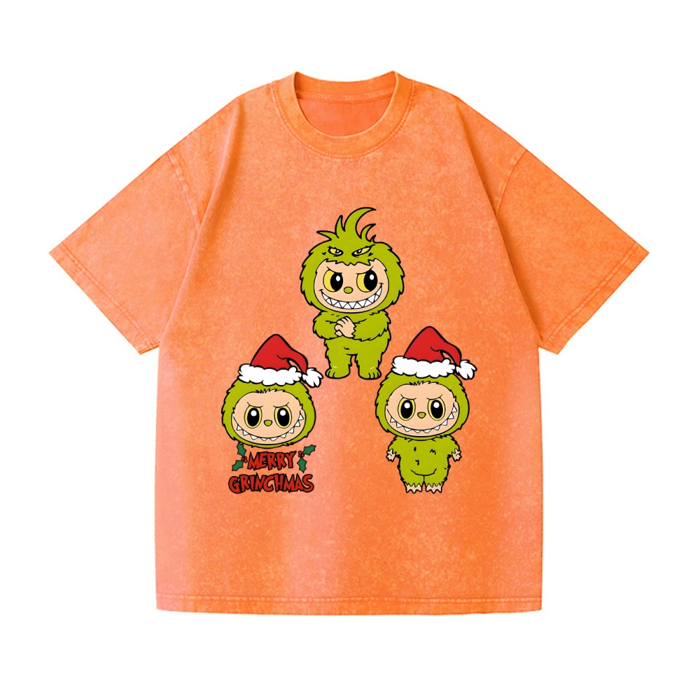 Christmas Vintage Wash Japanese Design T-Shirt