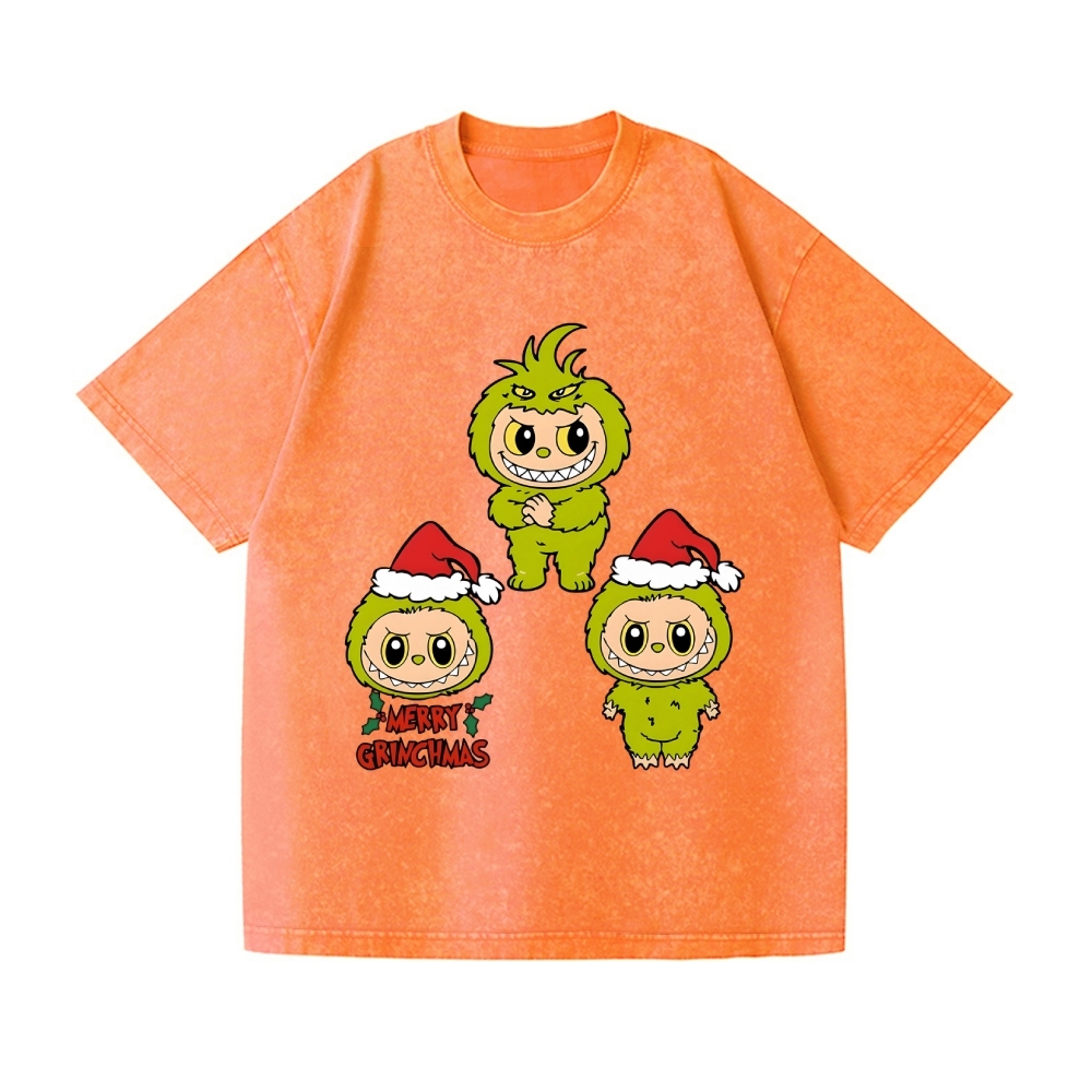 Christmas Vintage Wash Japanese Design T-Shirt