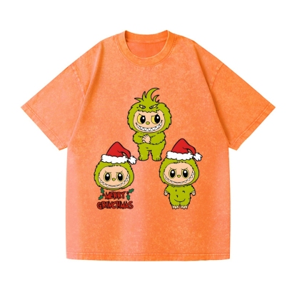 Christmas Vintage Wash Japanese Design T-Shirt