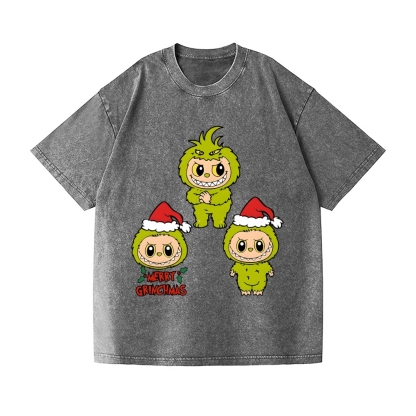 Christmas Vintage Wash Japanese Design T-Shirt