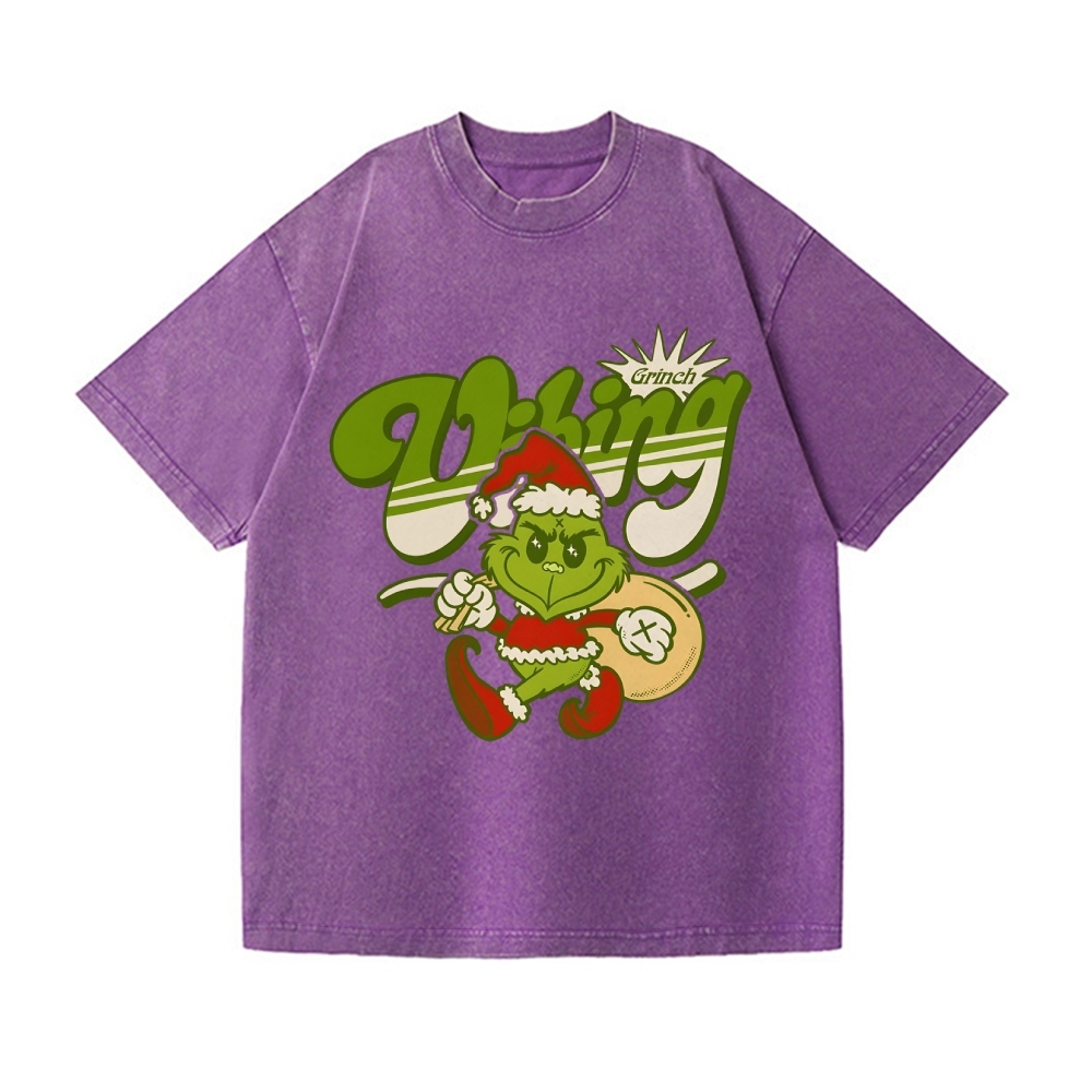Christmas Vintage Wash Japanese Design T-Shirt