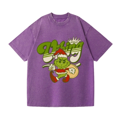 Christmas Vintage Wash Japanese Design T-Shirt