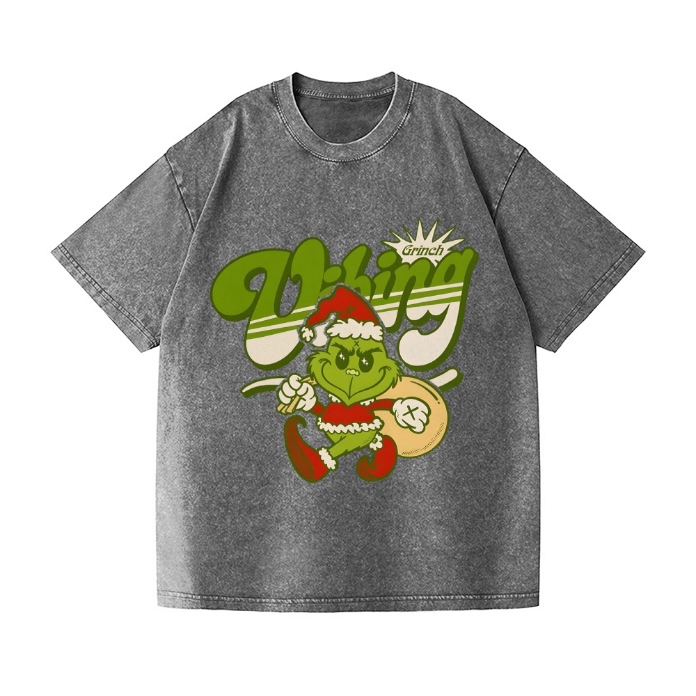 Christmas Vintage Wash Japanese Design T-Shirt