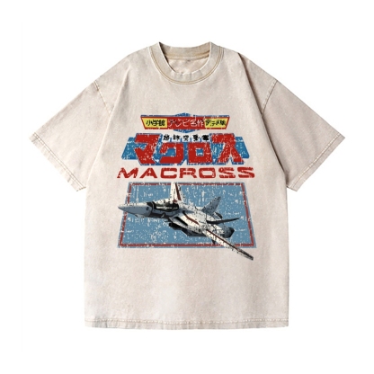 Macross Vintage Wash Japanese Design T-Shirt