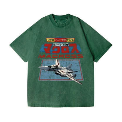 Macross Vintage Wash Japanese Design T-Shirt