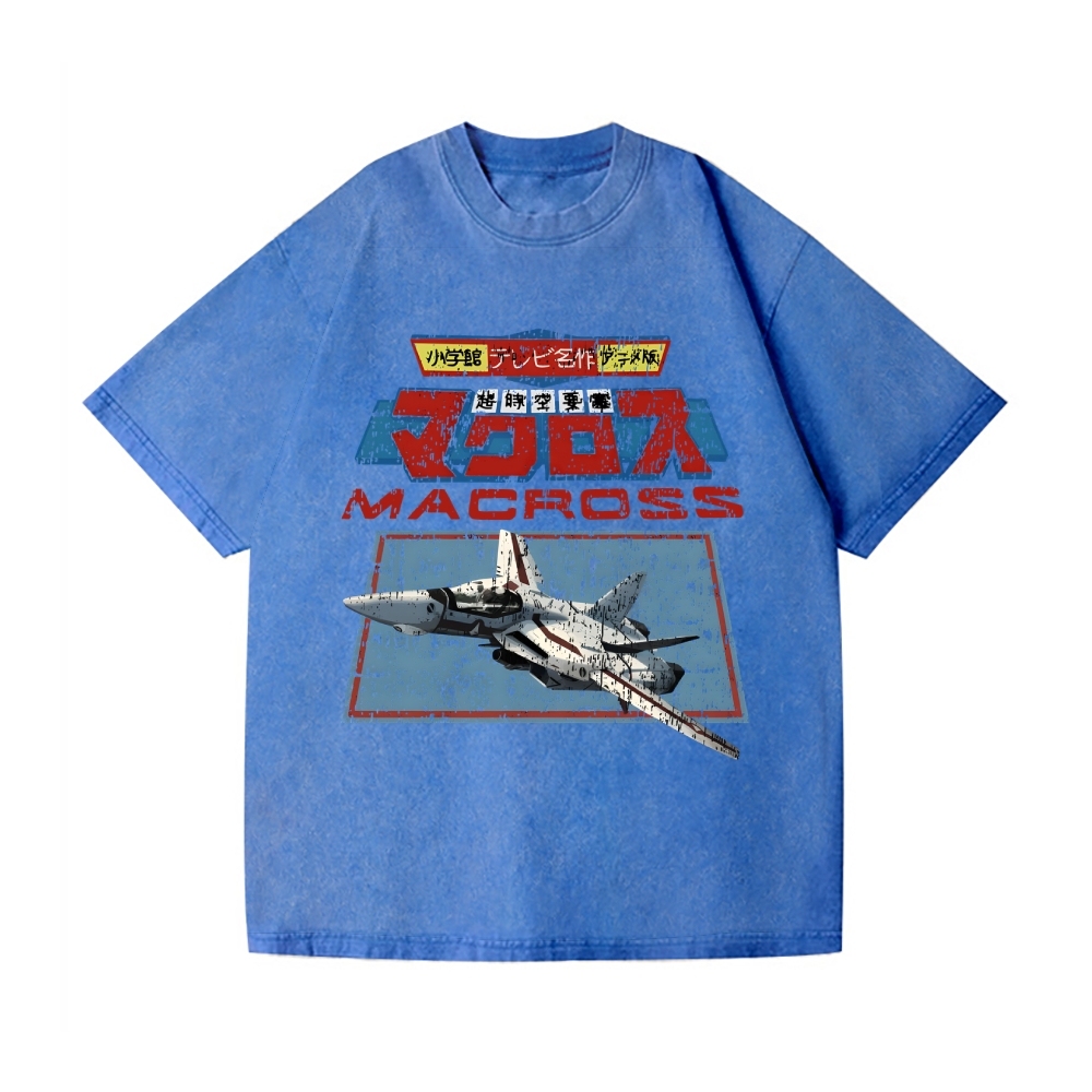 Macross Vintage Wash Japanese Design T-Shirt