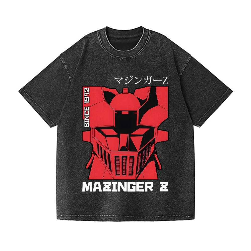 Mazinger Z Vintage Wash Japanese Design T-Shirt